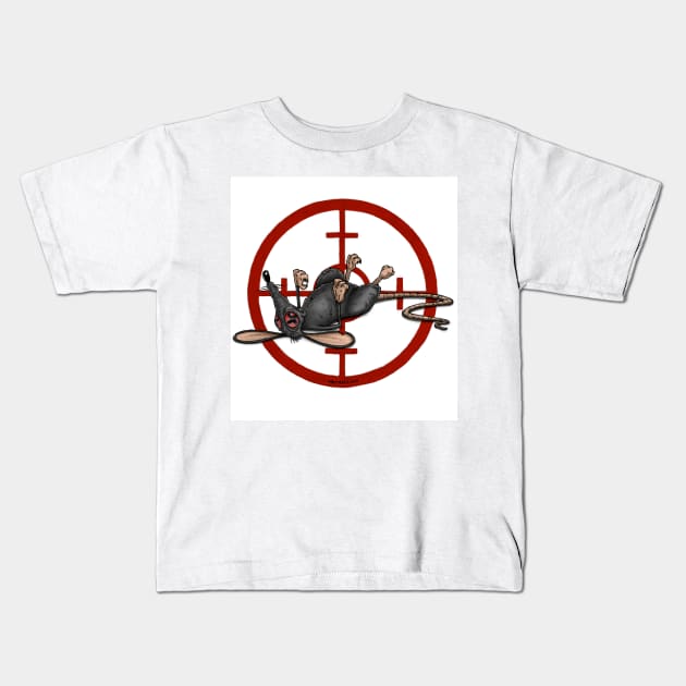 NIGHT RATS STUDIOS Rat Target Logo Kids T-Shirt by NIGHT RATS STUDIOS